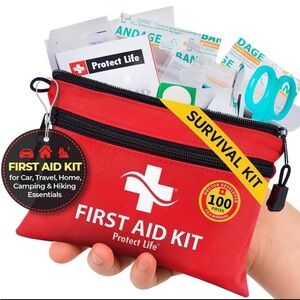 100pcs Survival First Aid Kit | Camping Hiking Emergency Travel